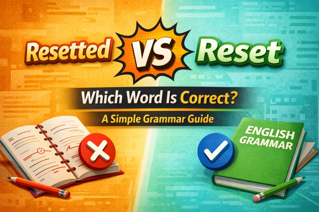 Resetted or Reset