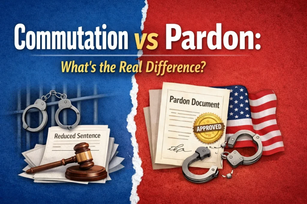 Commutation vs Pardon