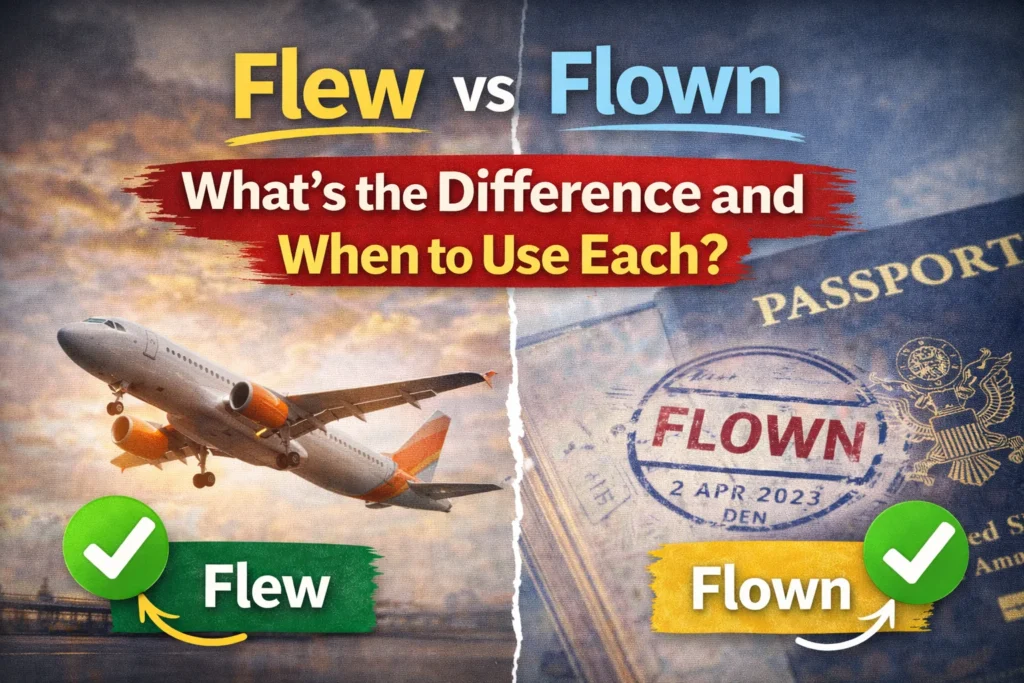 Flew or Flown