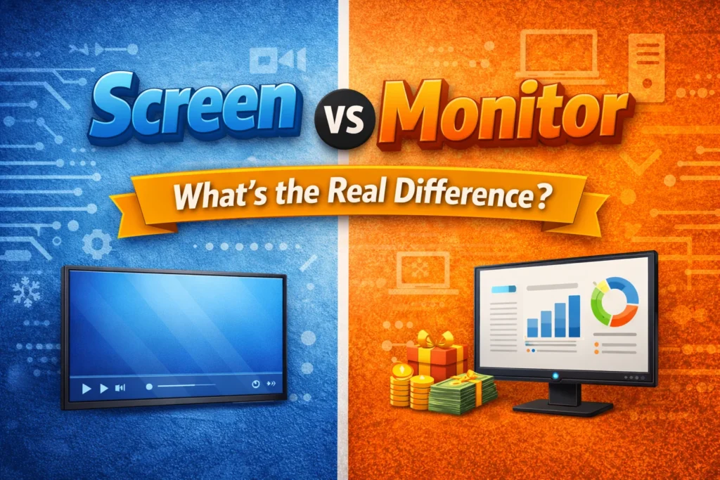 Screen vs Monitor