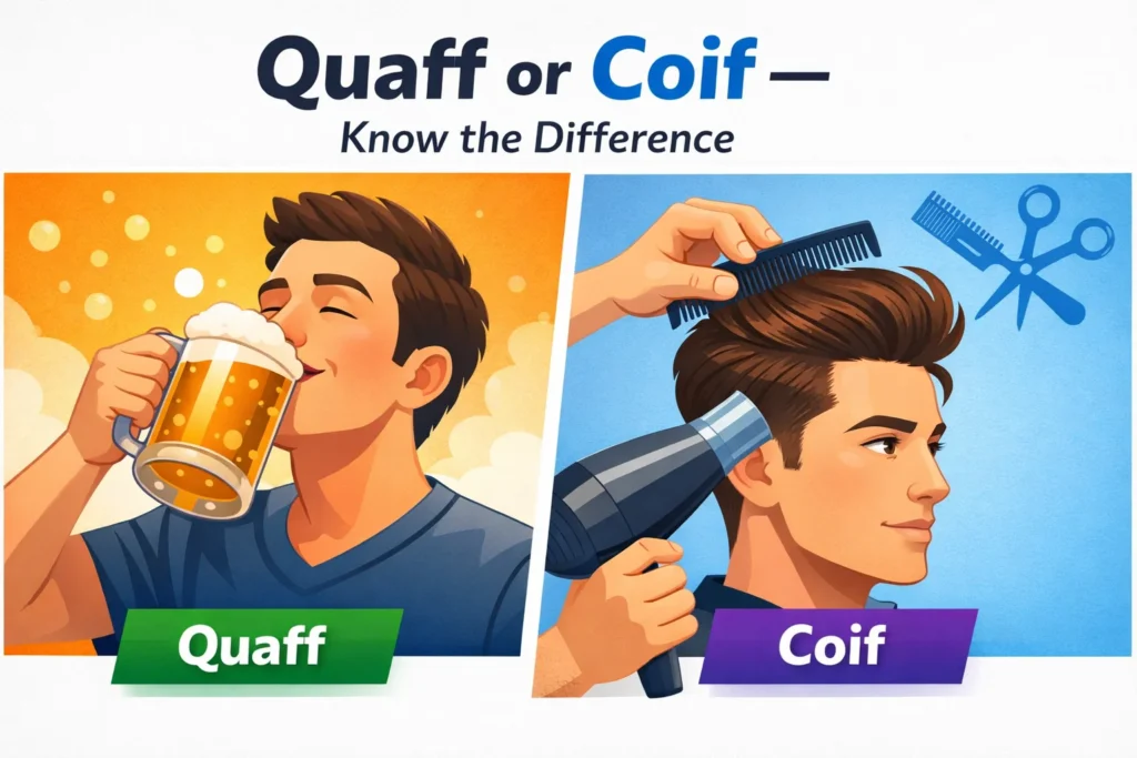 quaff or coif